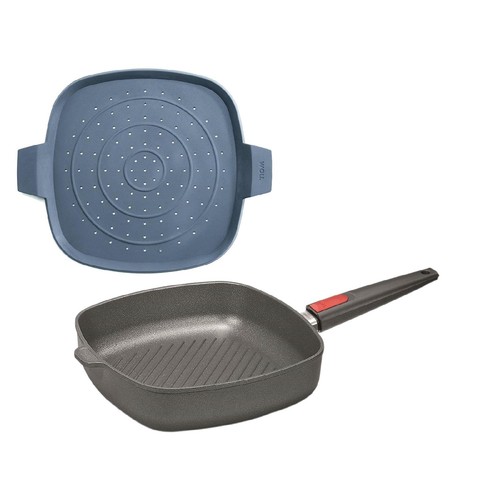 Woll guss steakpfanne mit - woll,, guss-steakpfanne