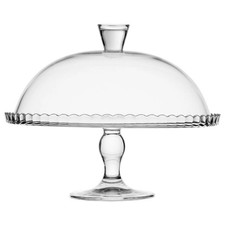 Servierplatte mit fuß 32cm - mit,