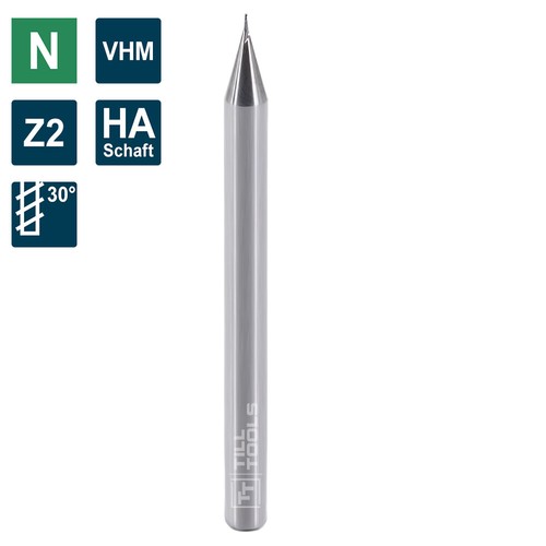 Vhm micro radiusfräser 3 - micro, 0,3