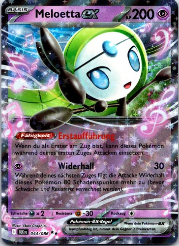 Meloetta double rare - ex,