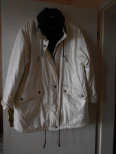 Ulla Popken Selection Damenjacke mit  einrollbarer Kapuze - hellbeige Gr. 46/ 48
