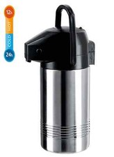 Emsa Isolier-Pumpkanne Kaffeekanne Isolierkanne Edelstahl 3 Liter President NEU