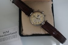 Herren-Armbanduhr  Automatik  WM Of Switzerland Swiss  HAU Mondphase 