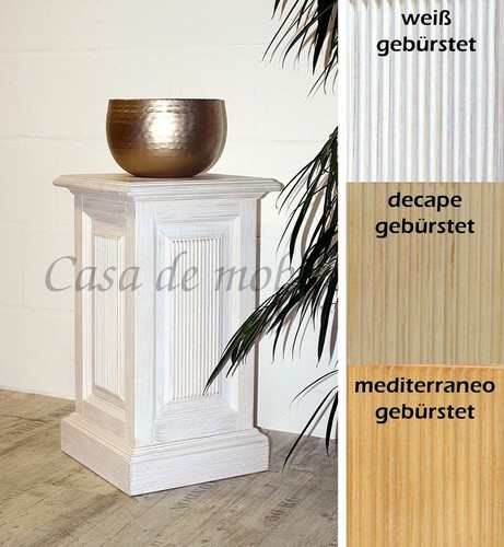Massivholz blumensäule - massivholz,