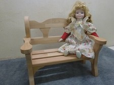 Puppenbank Holz Erle Massiv