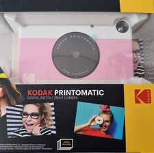 Kodak PRINTOMATIC Digitale Sofortbildkamera Sticky-Back-Funktion-Rosa NEU & OVP