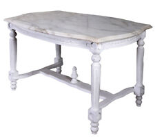 Wohnzimmertisch Barock Beistelltisch Marmorplatte Couchtisch Antik Sofatisch 