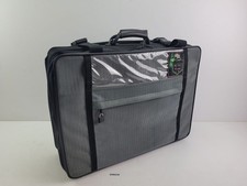 Koffer Tasche 60 x 45 cm Grau Schwarz DDR Muster Vintage 80er #258235