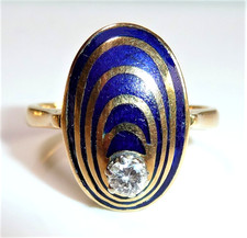 Ring 750 Gold 0.15 ct
