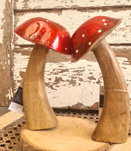 Paar pilze fliegenpilz - 1, holz