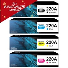 4x Toner für HP 220A