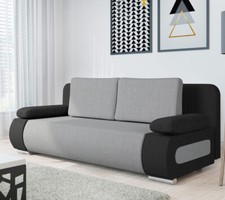 Couch Toulon Sofa Schlaffunktion Polstersofa Bettkasten Bettfunktion Webstoff