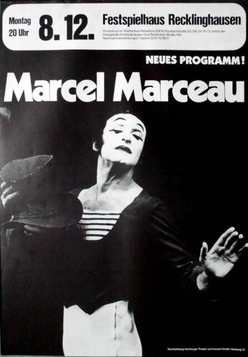 Marcel marceau 1975 - -, plakat