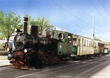 AK · Dampf-Straßenbahn in