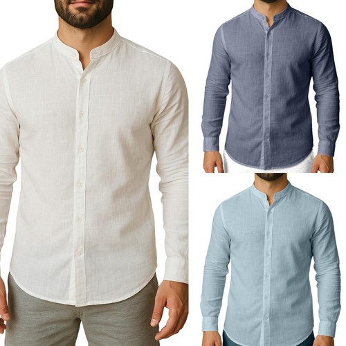 Herren leinenhemd slim fit - herren,