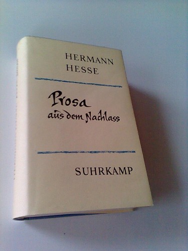 Hermann hesse prosa - prosa, aus