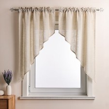 2er Scheibengardinen Dreiecke