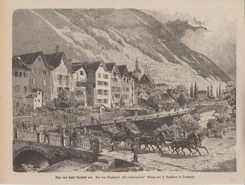 Orig holzstich chur - holzstich, hotel