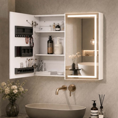 Led spiegelschrank bad 70x60 - led,