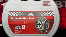 Schneeketten Alpin,  9mm, div. Reifengrößen 14" - 17"-s.Liste auf Foto