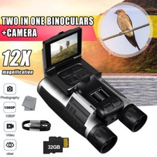 Fernglas Für Erwachsene FHD-Fernglas Mit Kamera 12X32 Digitalteleskop 2,4" LCD