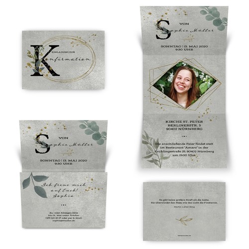 Konfirmation einladungen - konfirmation,