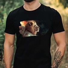 Herren T-Shirt Löwe als