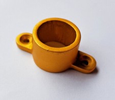 HSI Bodenhülse 20mm Aluminium gold Rohrhalter Schrank Schrankrohrlager 705210