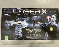 Laser X - 2 Spieler Set - 2 Laserstrahler & 2 Empfänger Westen Spiel