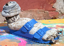 C. FANTA Schuh modern Beton Skulptur abstrakt ORIGINAL Kunst art MALEREI