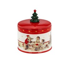 Keramik Kinder Dose Weihnachten & Deckel Ø 13 cm Gebäck, Plätzchen, Süßigkeiten