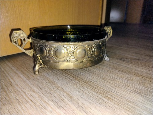 Jugendstil schale mit farbigem - jugendstil,