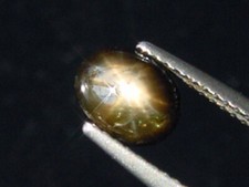 12-strahliger Sternsaphir 2,01 Ct. heller Stern - sehr selten (2724t)