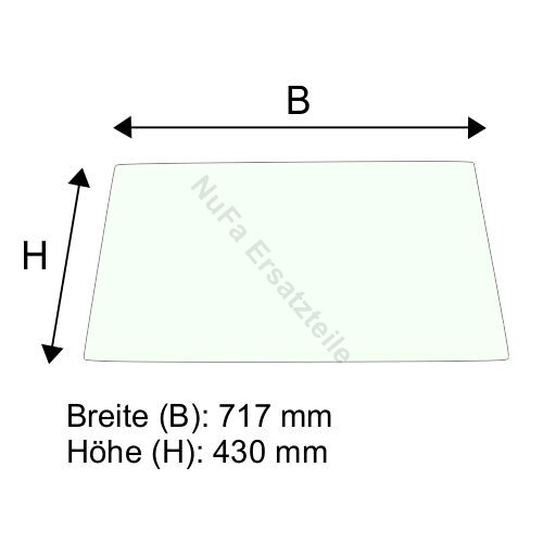 Frontscheibe unten für kubota - frontscheibe,
