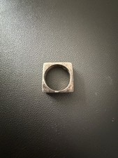 925 Silber Ring eckig