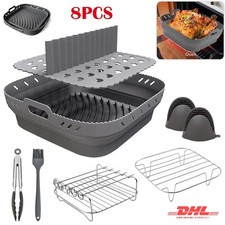8× Silikonform 21*21*8cm für Ninja Speedi ON400UK Heißluftfritteuse Backform