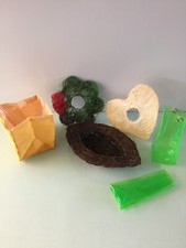 Herz Blume Schale Sisal