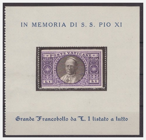 Vatican 1939 pio flyer - vatican,