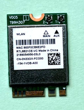 Realtek  RTL8821CE Wlan  M.2 Bluetooth5.0 802.11b/g/n/ac 0N33GX