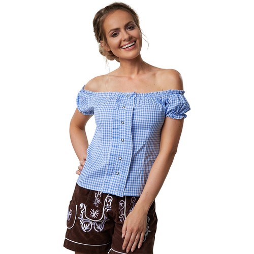 Trachtenbluse carmen - trachtenbluse,