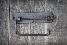 Toilettenpapierhalter antikbraun Bad Gäste WC Rollenhalter Gusseisen Schwinger