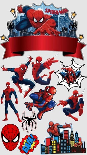 Spider man tortenaufleger - man,