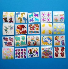 Stickerset 20x Stickeralbum Sticker Vintage 90er Jahre Mix Stickersammlung 