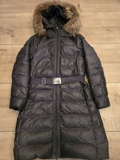 Moncler Wintermantel Damen,dunkelgrau, Gr.36/38 mit Echtpelzkragen