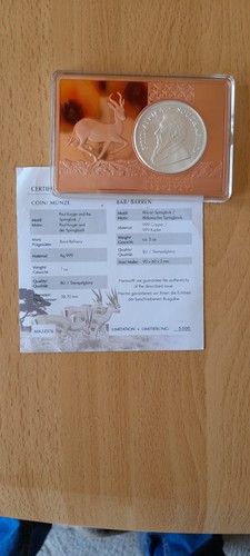 Krügerrand barren springbock - krügerrand,