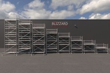 Rollgerüst 2,85 m x 1,50 m fahrbares Gerüst, Fahrgerüst, Kleingerüst, Alugerüst