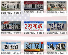 -3- USA Nummernschilder SET // Original US Kennzeichen Auto-Schilder AUSWAHL Lot