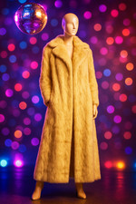 Edler 60er Nerzmantel Beige