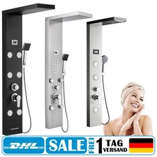 Edelstahl Duschpaneel LED Duschset Regendusche Duscharmatur Massage Duschsäule