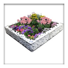 Pflanzschale Quadrat-Gitter Garten Grabschmuck Grabgestaltung Friedhof 50x50x8